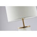 Canada 27 inch 100.00 watt White/Gold Table Lamp Portable Light